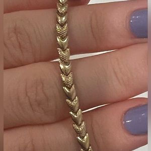 14k Heart bracelet